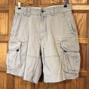Polo by Ralph Lauren Shorts Men's 32 Flat Gray Chino Twill Cargo Pants 9" Inseam